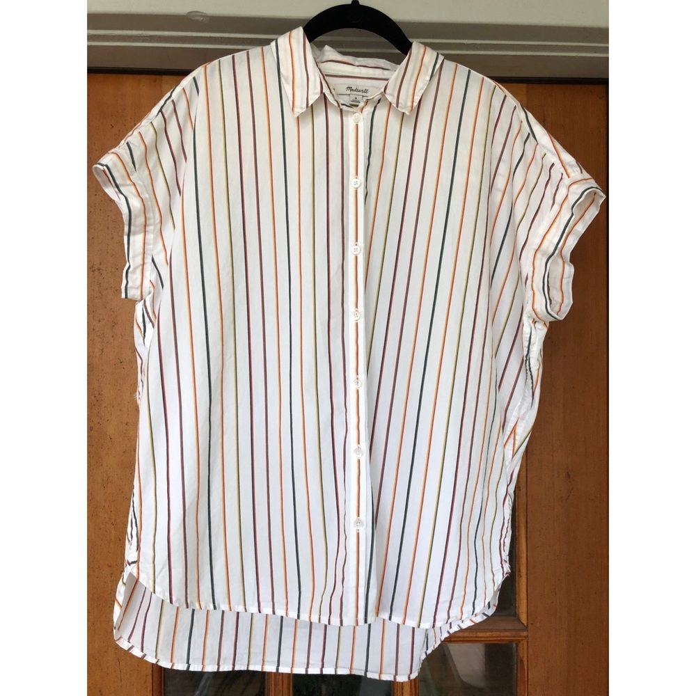 Made Sadie Stripe Central Button Down - Multicolor